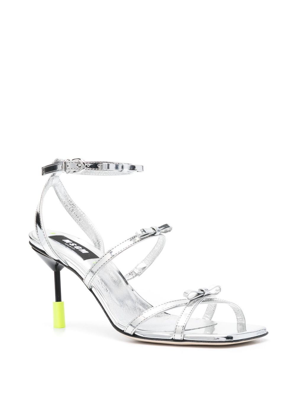 MSGM Leren sandalen - Zilver