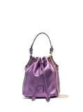 TOM FORD small Disco metallic leather bucket bag - Purple