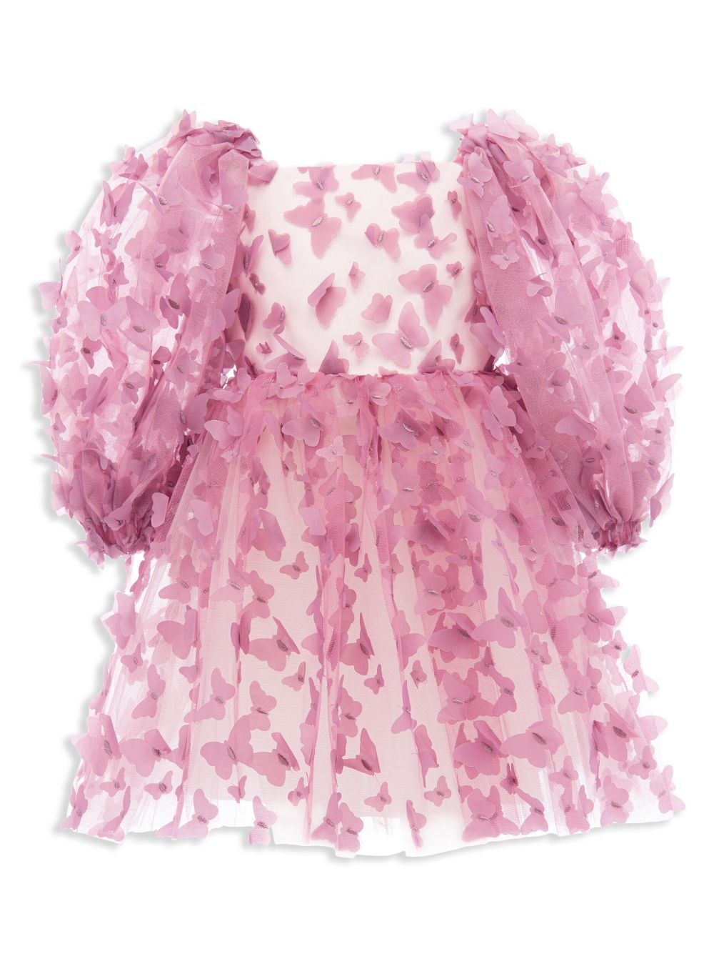 Tulleen Kids' Pink Bell Mariposa Dress