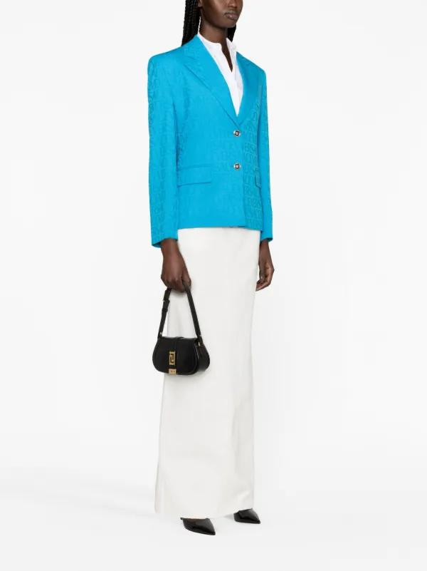 VERSACE Acid Green Bouclテδゥ Blazer Versace Acid Green Boucle Blazer SS23 – LOZURI®