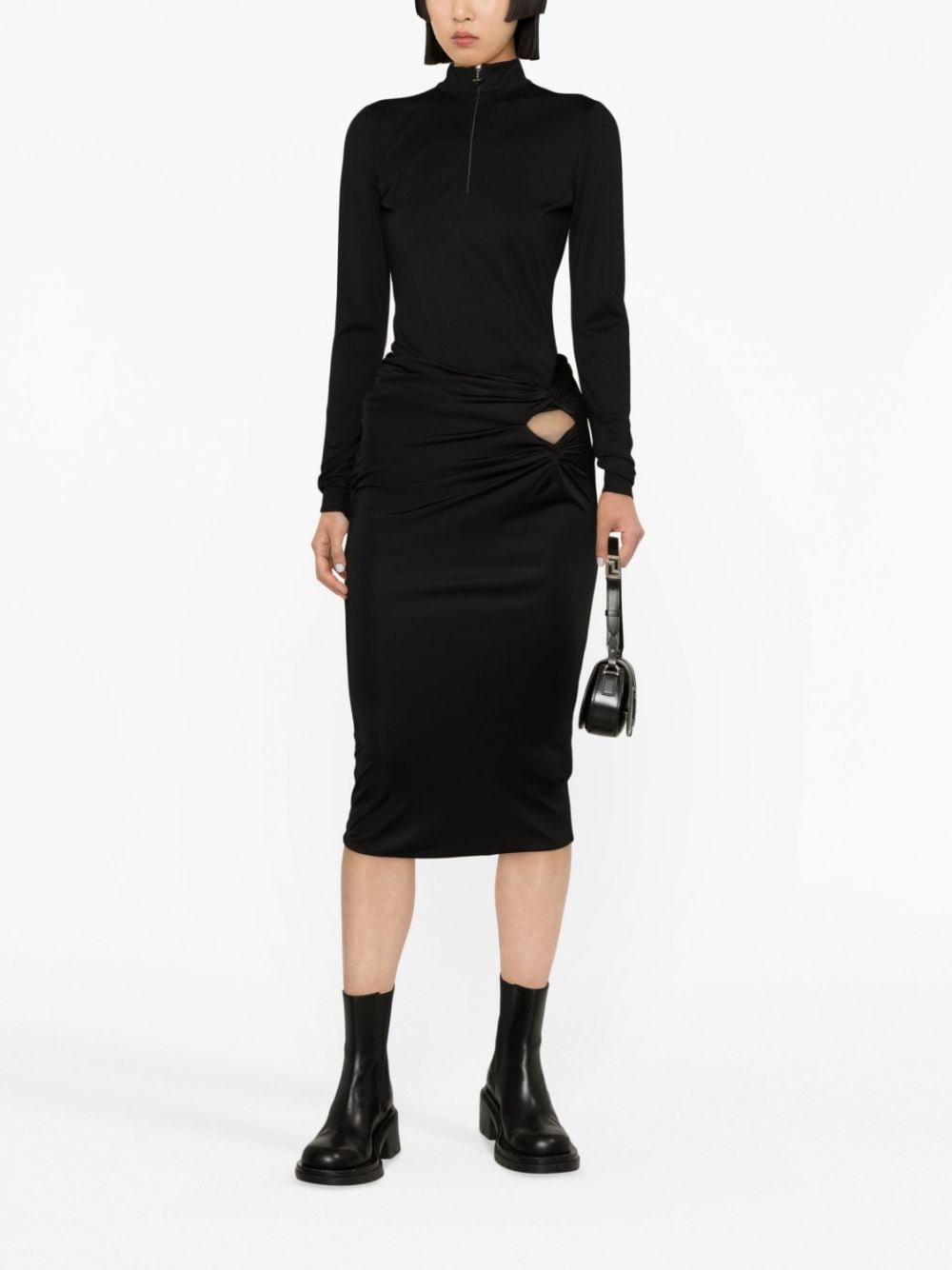 Versace x Dua Lipa Knotted Midi Skirt - Farfetch