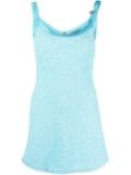 Versace Versace Allover towel minidres - Blue