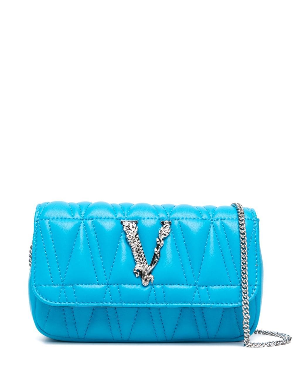 VERSACE VIRTUS QUILTED LEATHER MINI BAG
