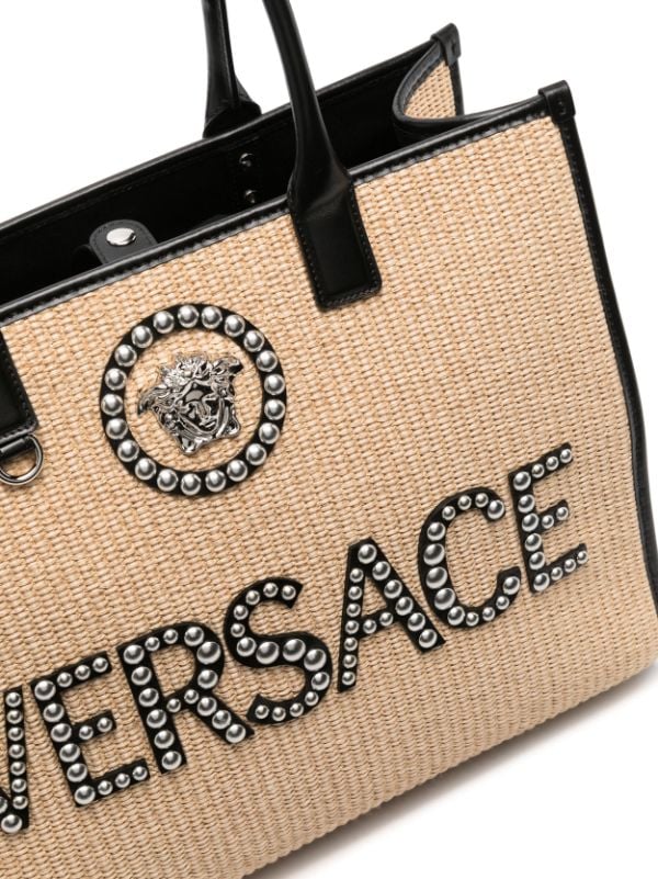 Versace Large La Medusa Embellished Tote Bag - Farfetch