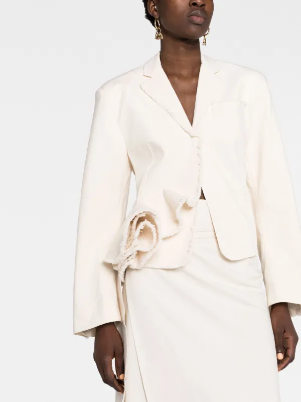 JACQUEMUS ユニセックス ふわふわファーコート LA VESTE PIOBBU JACQUEMUS ユニセックス ふわふわファーコート LA VESTE PIOBBU