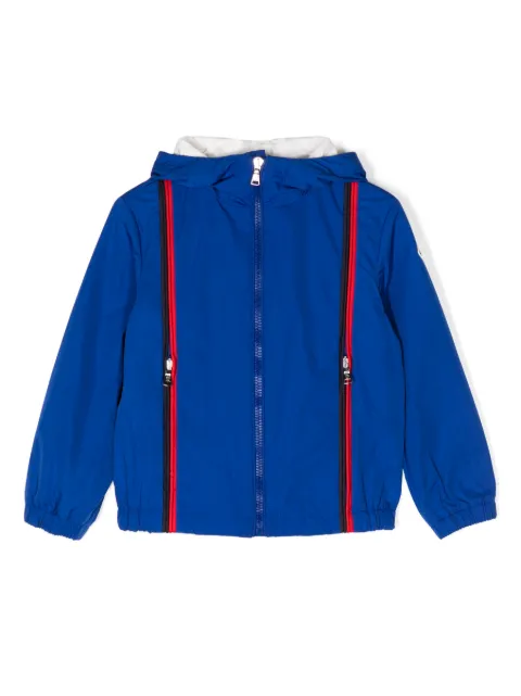 Moncler Enfant logo-patch cotton hooded jacket