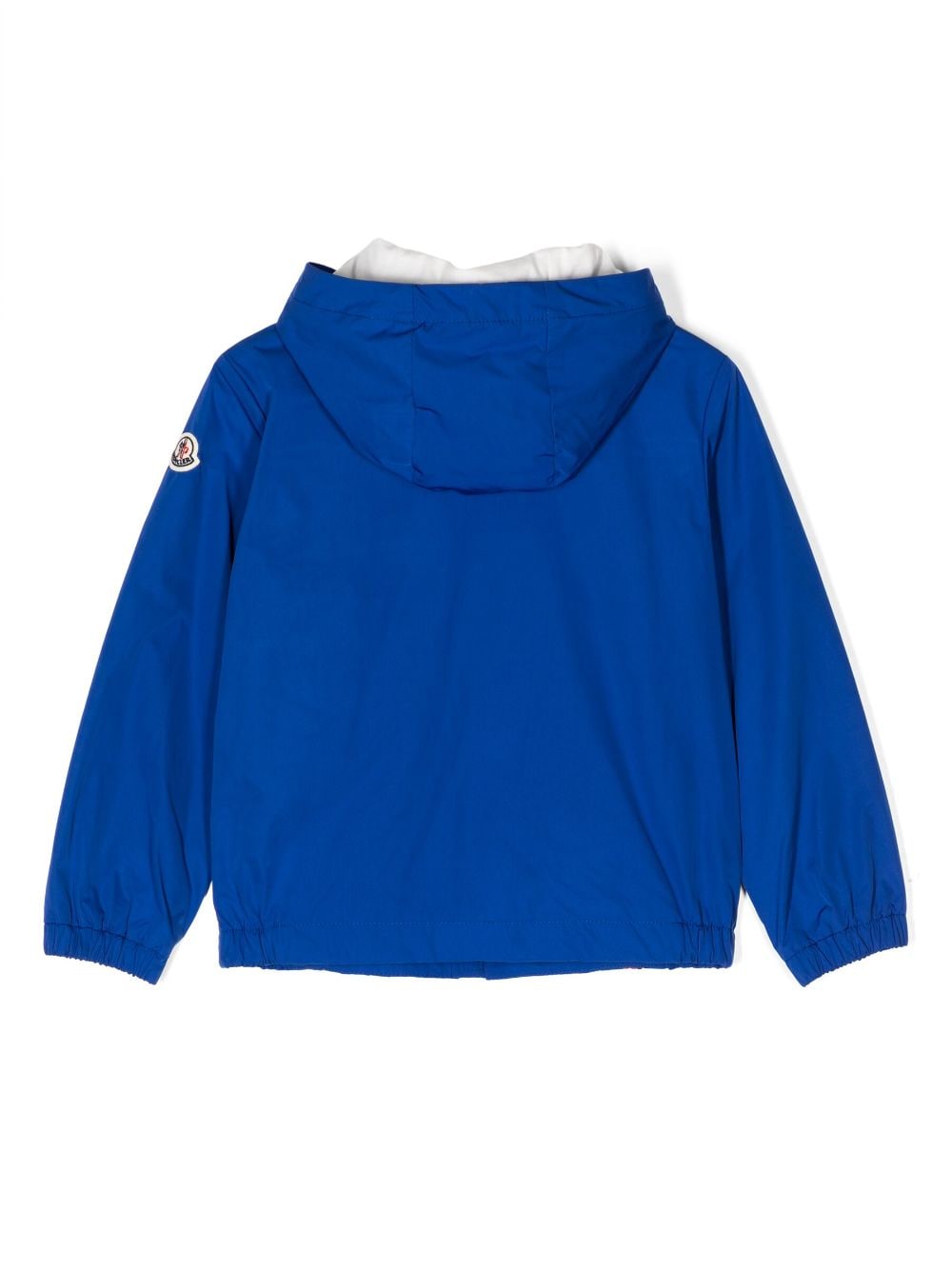 Image 2 of Moncler Enfant logo-patch cotton hooded jacket