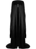 Rick Owens hooded silk-satin gown - Black