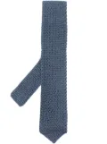 TOM FORD knitted silk tie - Blue