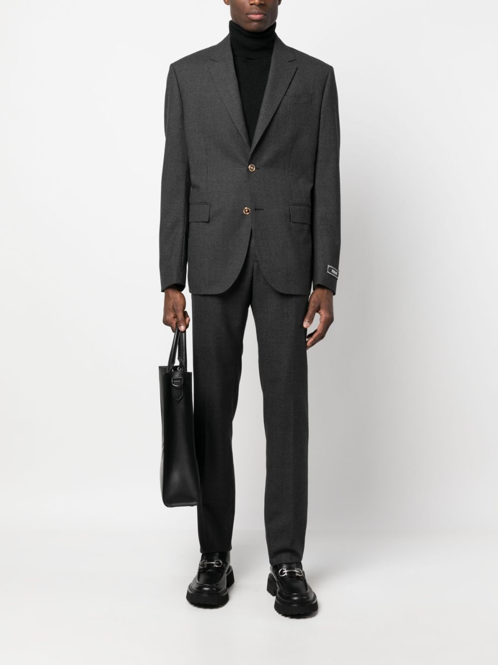 Versace Medusa Head virgin-wool tailored trousers - Grijs