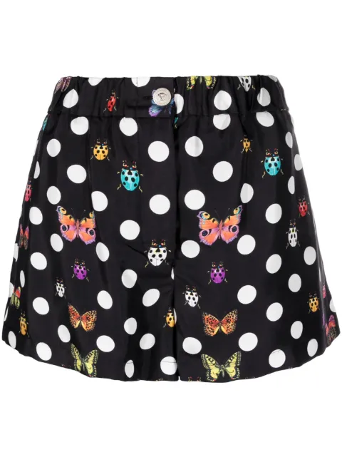 Versace x Dua Lipa polka-dot silk shorts