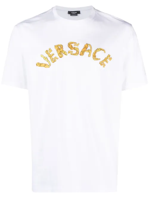 T-shirt Seashell Baroque en coton - Versace - Modalova