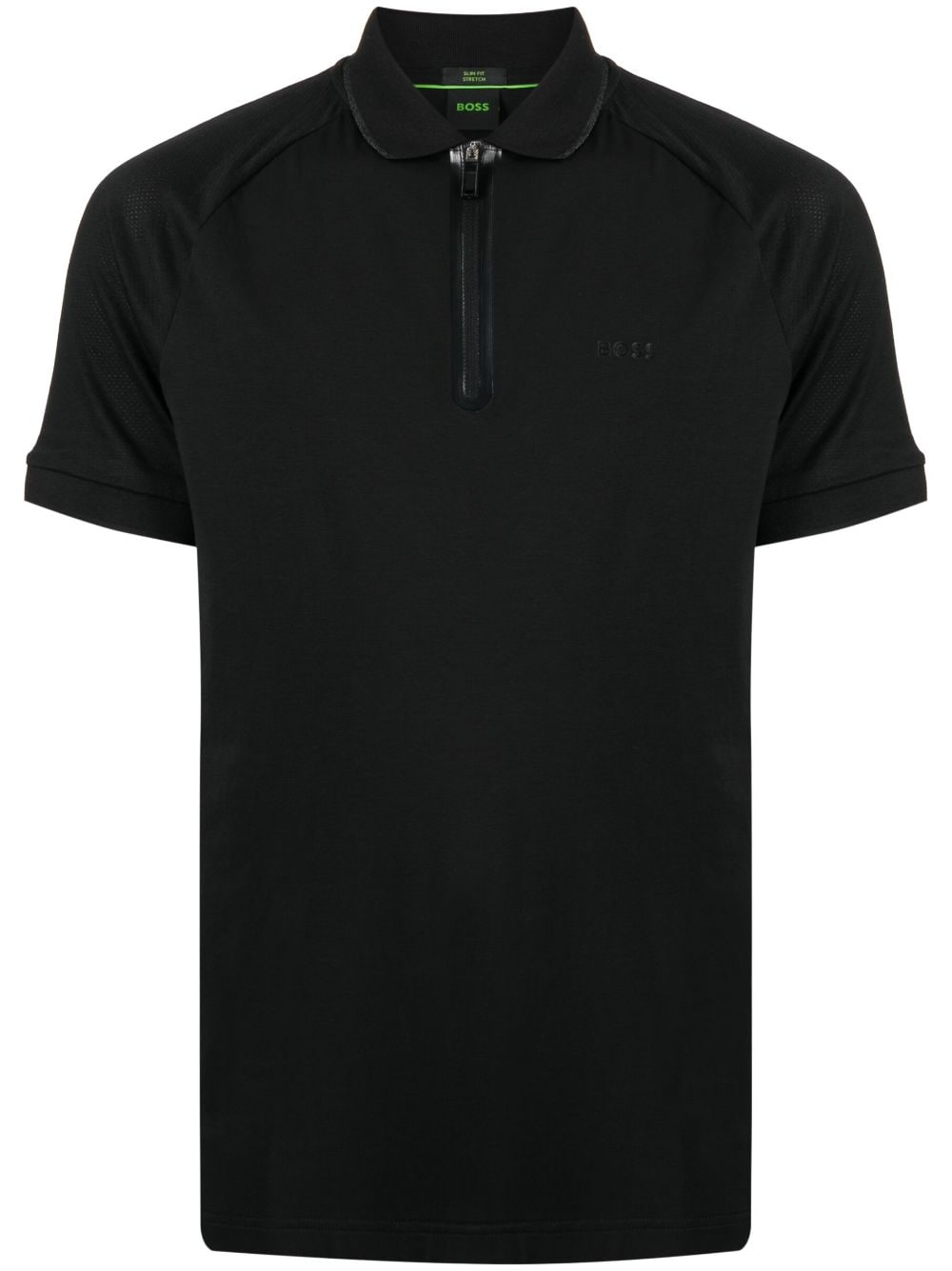 Hugo Boss Phillix Logo-print Polo Shirt In Black