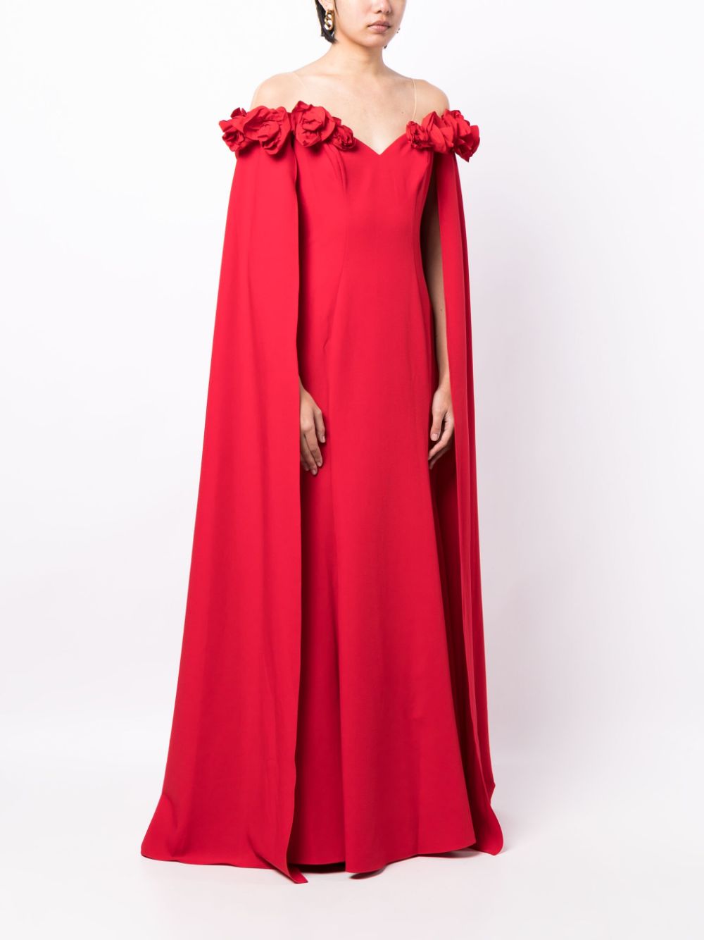 Marchesa Notte オフショルダー イブニングドレス - Farfetch