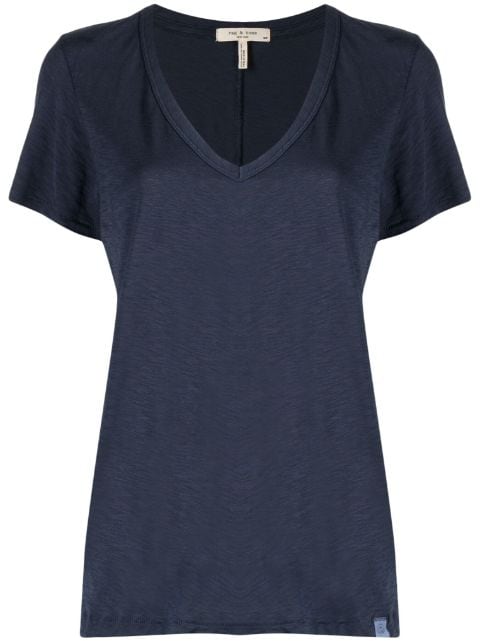 rag & bone Slub T-shirt med rund hals