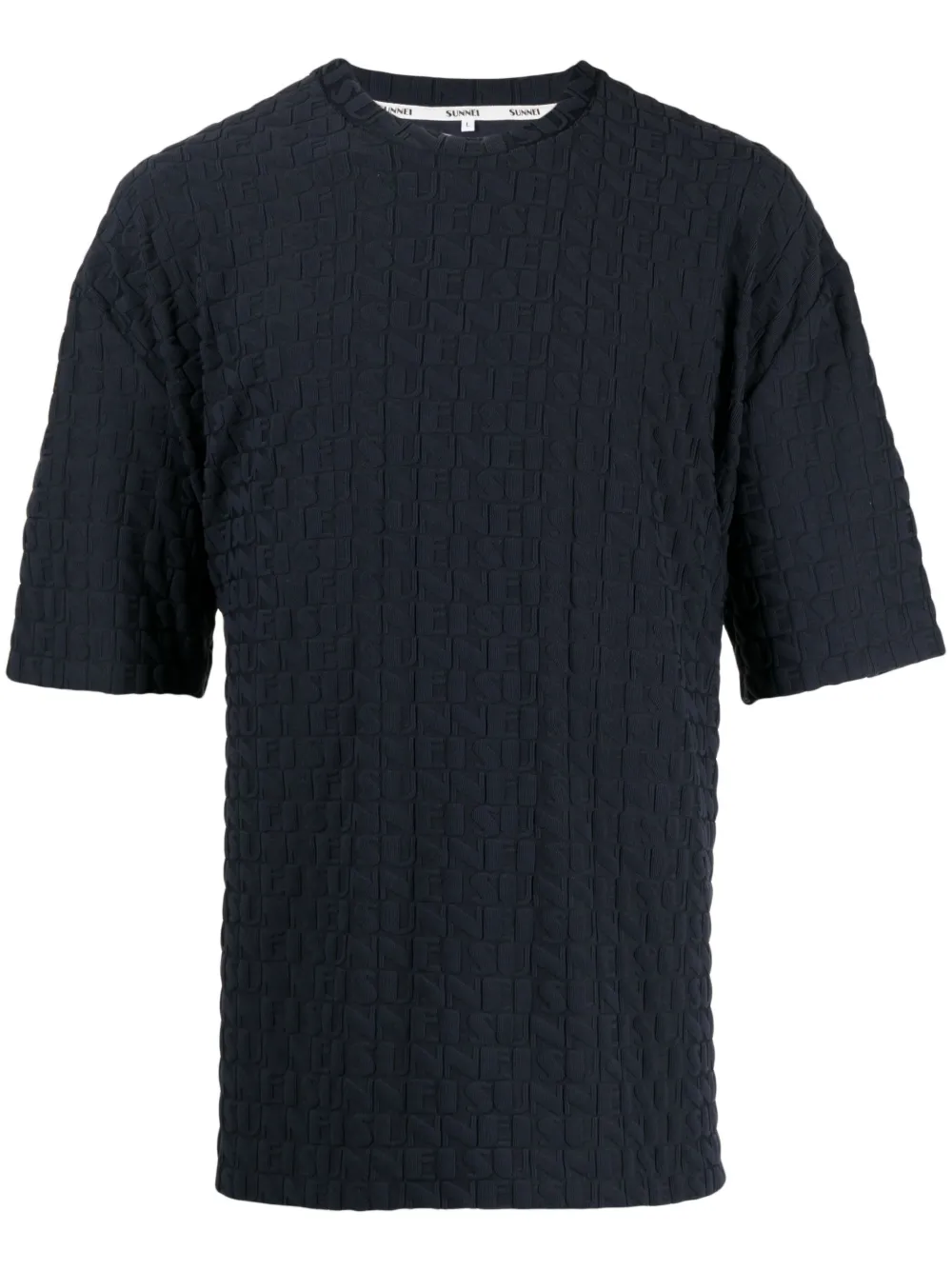 Sunnei playera con logo en relieve | azul | Image 1