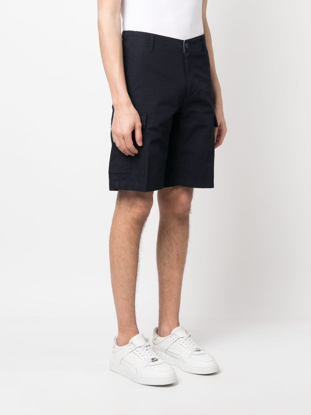 Shop Carhartt Knee-length Bermuda Shorts In Blue