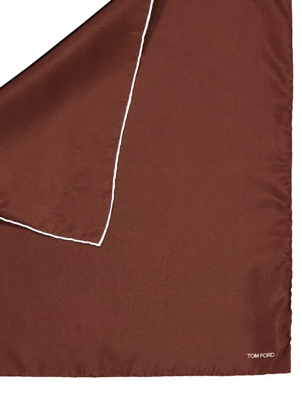 TOM FORD satin pocket square Bruin