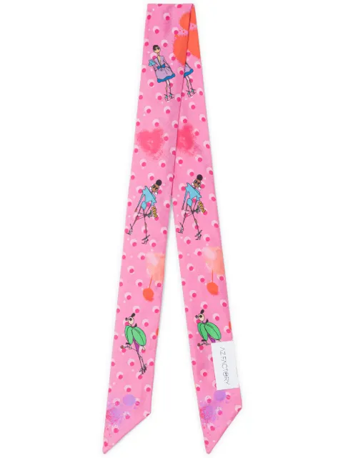 AZ FACTORY printed silk scarf