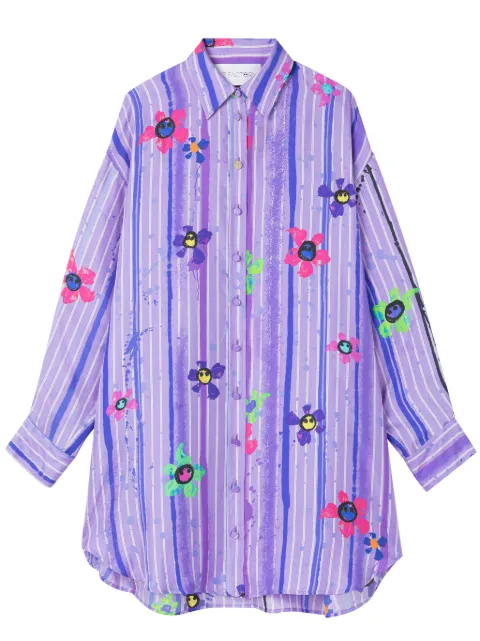 AZ FACTORY floral-print shirtdress