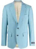 Versace Seashell Baroque single-breasted blazer - Blue