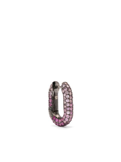 Selim Mouzannar Link pink sapphire single earring
