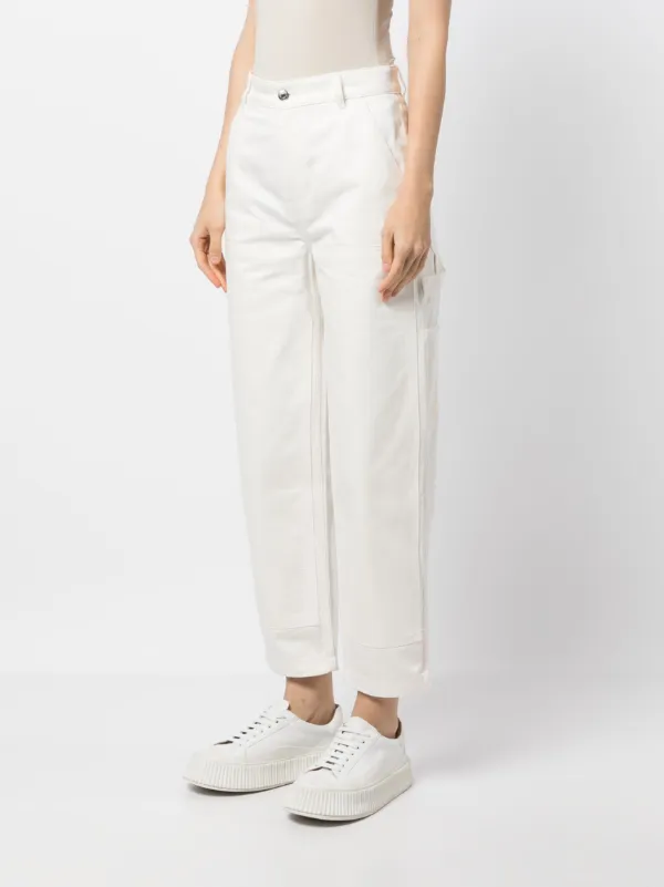 ☆人気☆【MAISON KITSUNE】☆CROP STRAIGHT DENIM PANTS☆ STRAIGHT DENIM JEANS | Maison Kitsuné