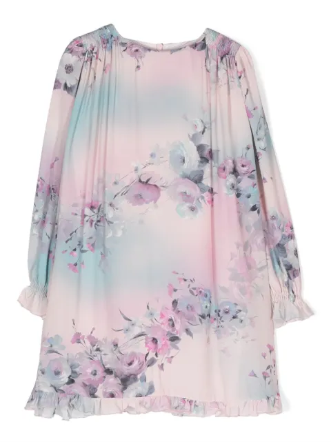 Simonetta vestido con estampado floral y volantes