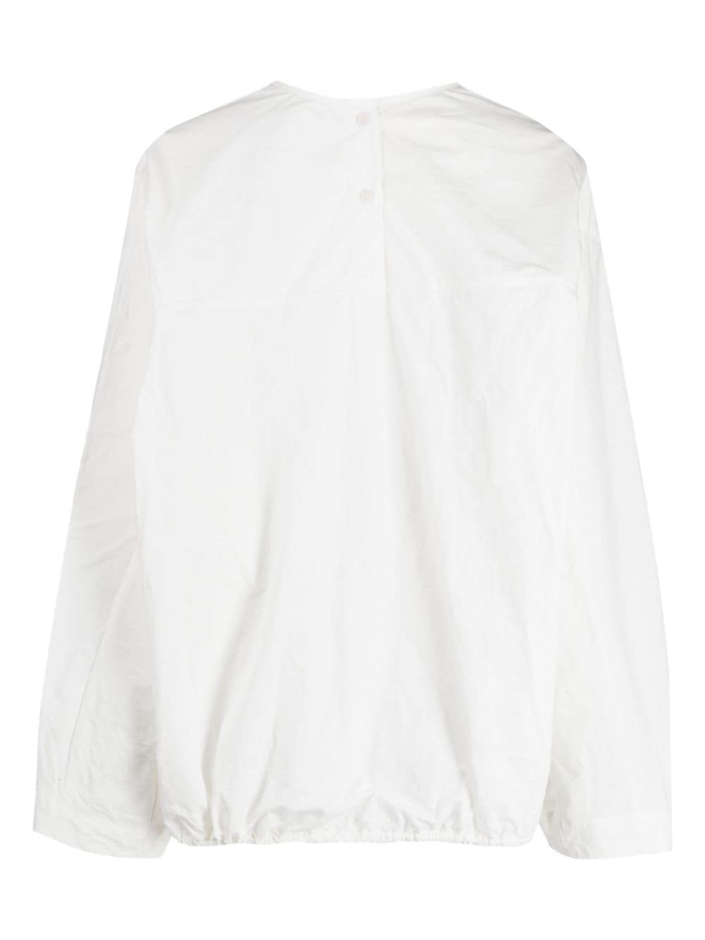 Lauren Manoogian Blouse met trekkoord - Wit