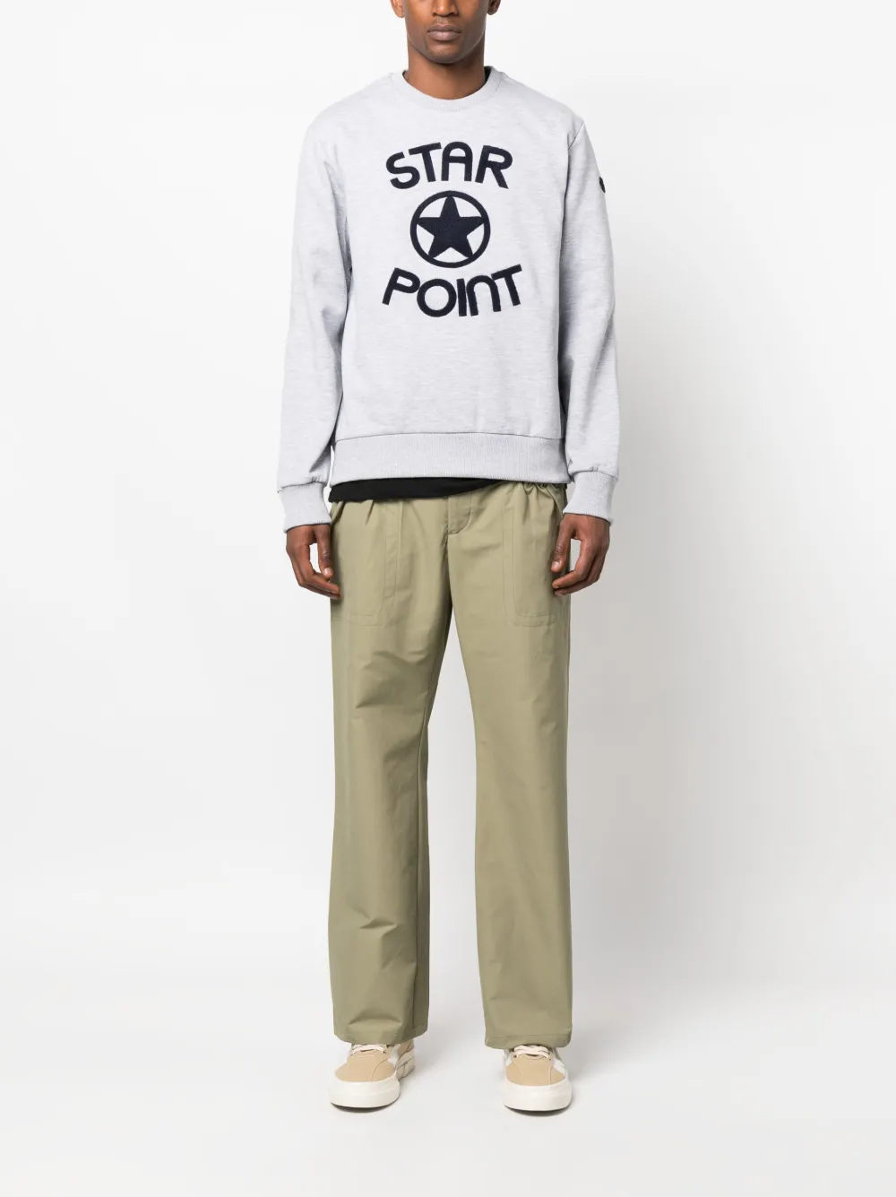Star Point logo-print crew-neck sweatshirt | Sweatshirts | Image 2