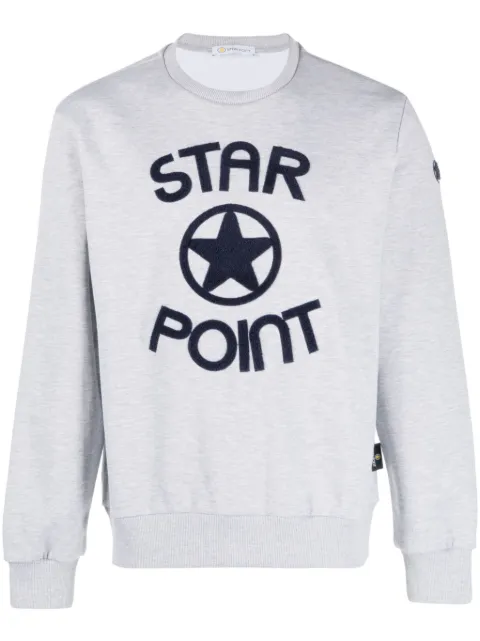 Star Point logo-print crew-neck sweatshirt