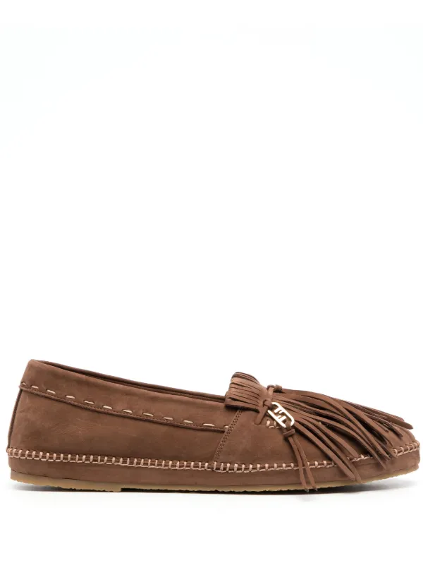 【関税&送料込】Fendi Brown Suede O Lock Light Loafers Fendi O'Lock loafers Leather Brown | Fendi
