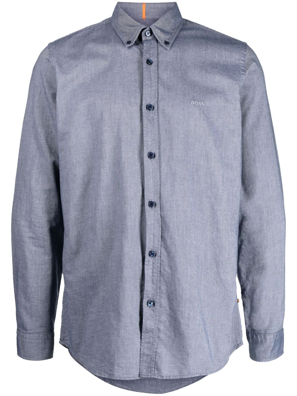 HUGO BOSS EMBROIDERED-LOGO DETAIL SHIRT