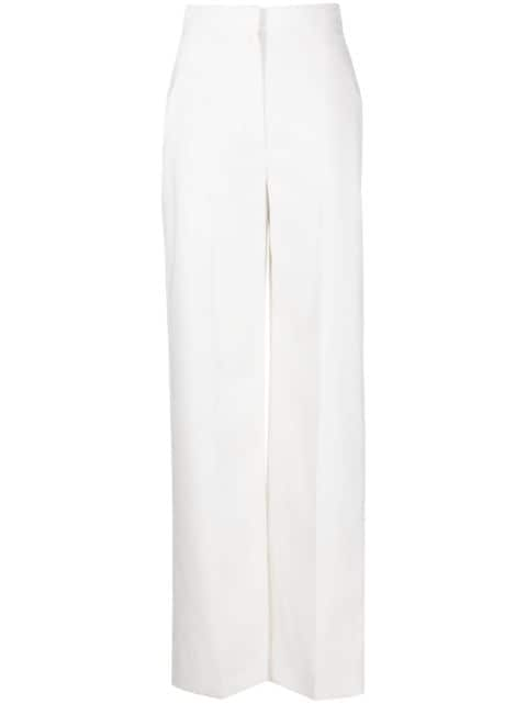 Alexander McQueen high-waist straight-leg trousers