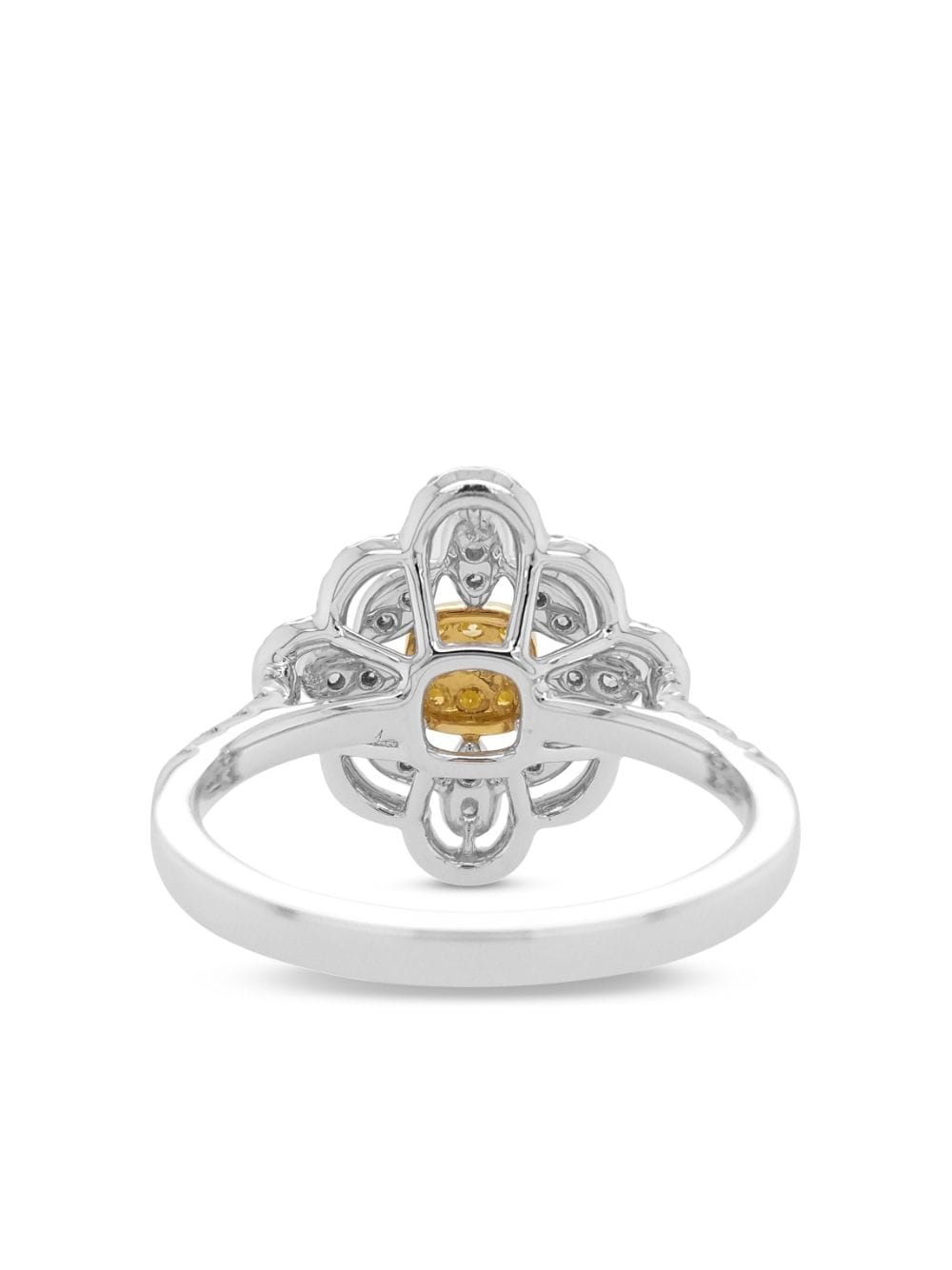 HYT Jewelry 18kt gold and platinum diamond ring - Zilver