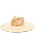 Ruslan Baginskiy wide-brim fedora hat - Neutrals