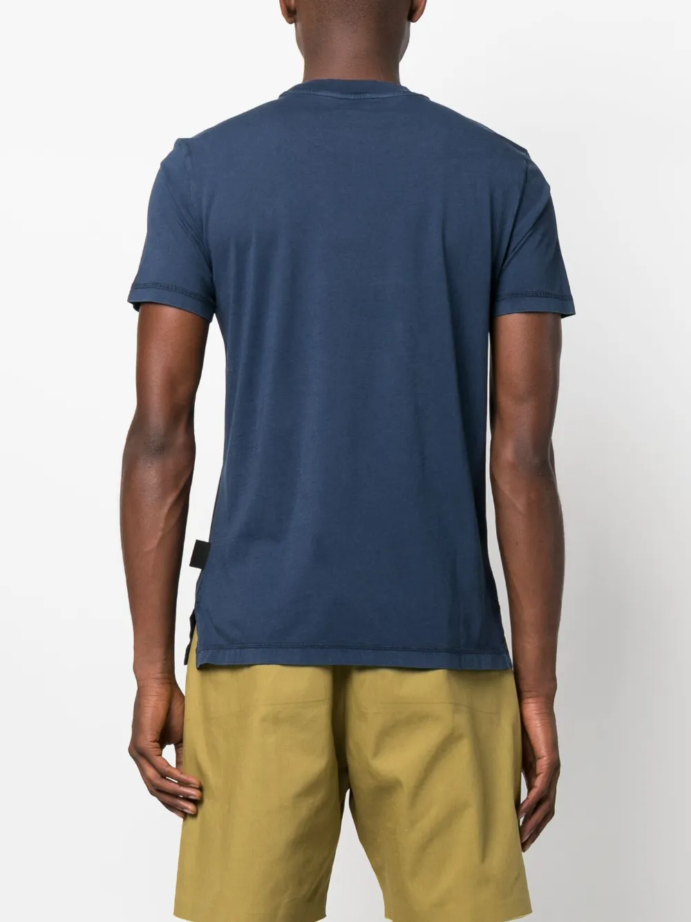 Star Point Logo-patch Cotton T-shirt In Blue