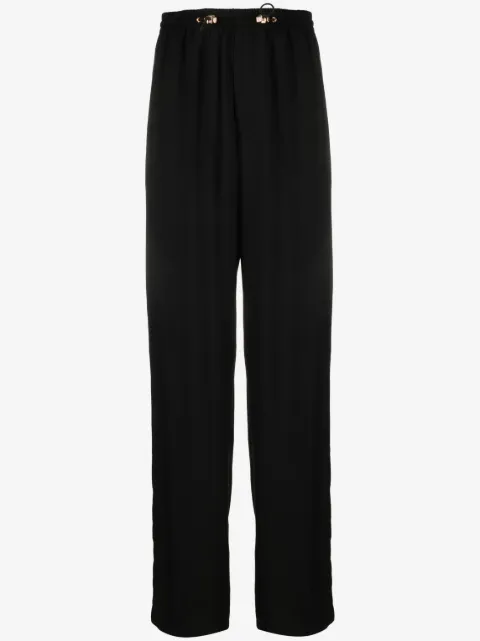 Versace drawstring-fastening cotton track pants