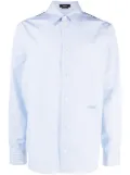 Versace Seashell Baroque striped shirt - Blue