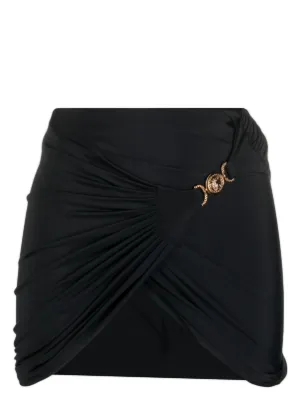 Versace Asymmetric lace-waistband Skirt - Farfetch