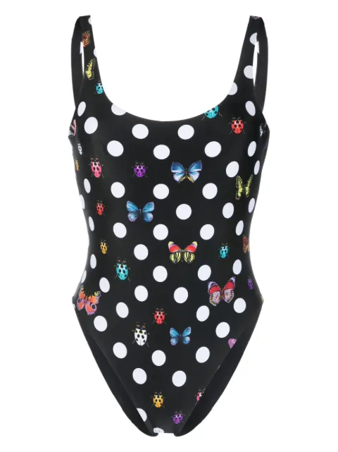 Versace x Dua Lipa Butterflies-print swimsuit