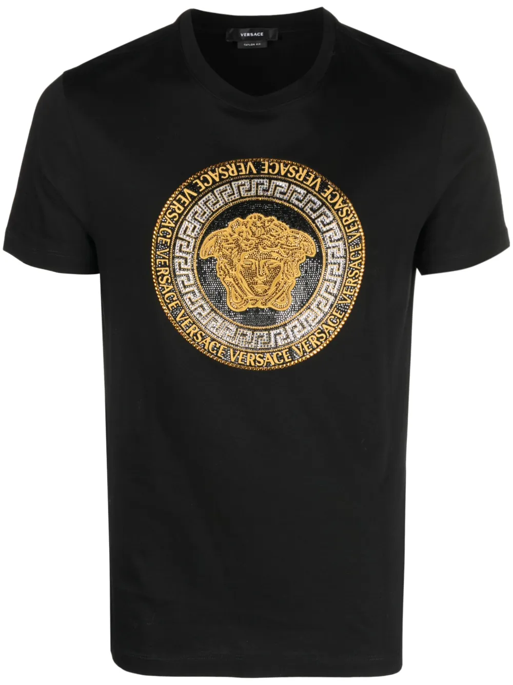 Versace t shirt medusa hot sale gold