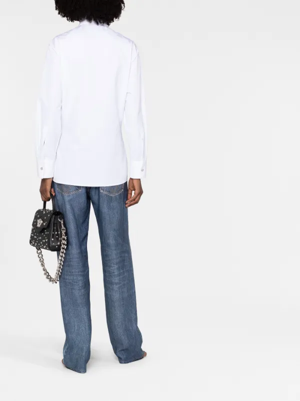 Versace ロングスリーブ シャツ | ホワイト | FARFETCH JP