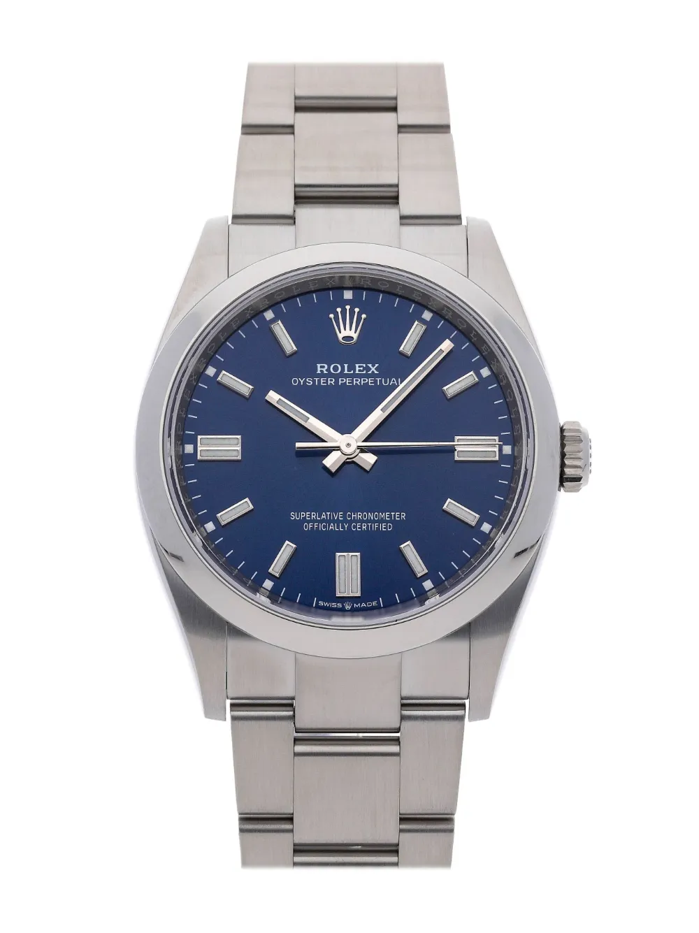 Click to view more detailed imagery on our partner's website Pre-owned Rolex 2022 Oyster Perpetual 36mm In Blue
