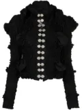 FEBEN Armour smocked cotton shirt - Black