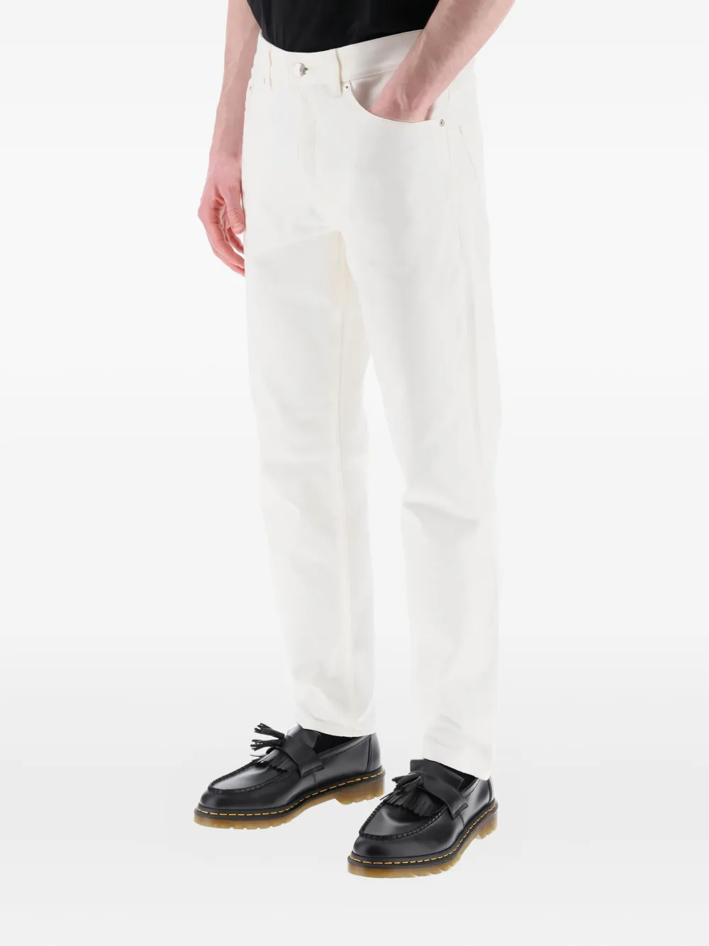 Maison Kitsuné Straight jeans Wit