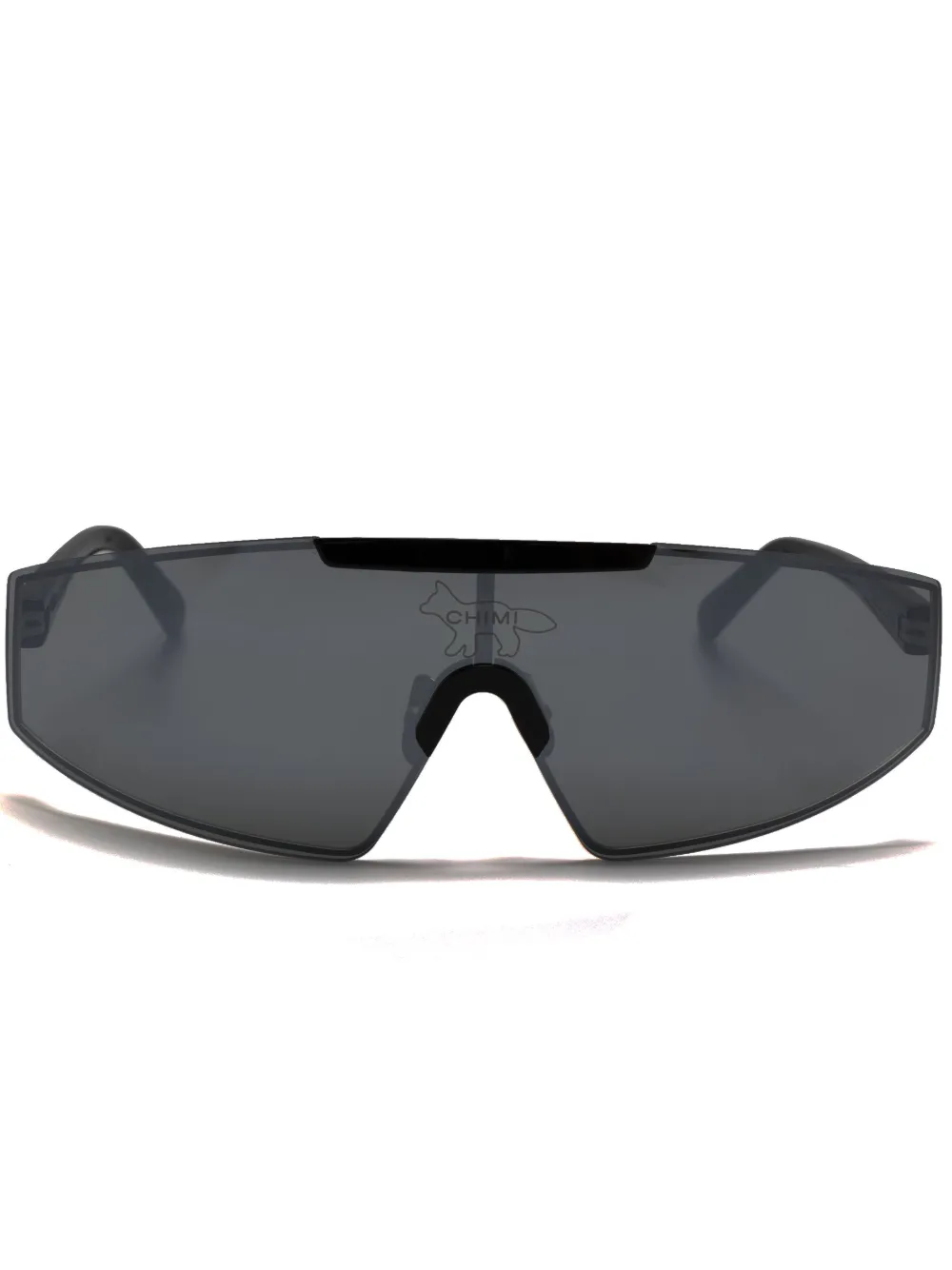 Maison Kitsuné X Chimi Shield Visor Tinted Sunglasses In Black ModeSens