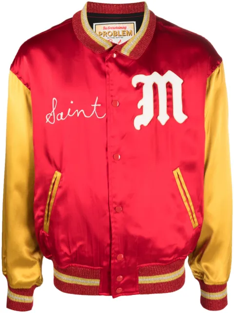 SAINT MXXXXXX satin bomber jacket