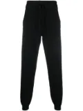 Ma'ry'ya drawstring-waist cotton track pants - Black