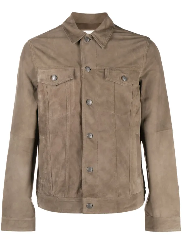 Mens suede outlet jacket grey